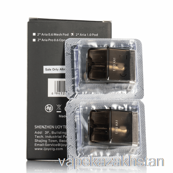 Vape Smoke iJoy ARIA Replacement Pods 1.0ohm Pods